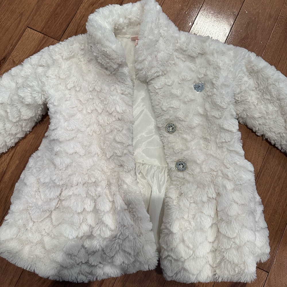 Juicy Couture White Kids Puffer Coat